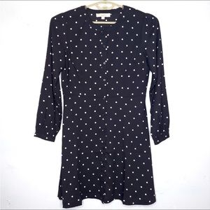 LOFT Ann Taylor Polka Dot Dress